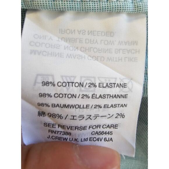 J. Crew Men's Collared Neck Button Down Shirt Long Sleeve Blue Size Large - Picture 4 of 5